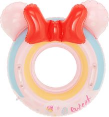 bHome Dětský nafukovací kruh Myška růžový 50cm s úchyty