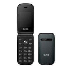 Qubo Mobilný telefón , X-209 BK 4G, TLF LCD displej, fotoaparát, bluetooth, tlačidlo SOS, USB-C