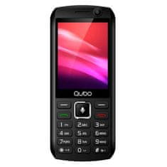 Qubo Mobilný telefón , P-280 BK, 512 MB+4 GB, fotoaparát, Bluetooth, W-Fi, GPS