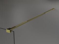 Mexen Kioto sprchová zástena WALK-IN 8mm, 150x200 cm, sklo číre / zlatý profil, 800-150-101-50-00
