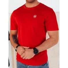Dstreet Pánske tričko s potlačou červené rx5444 M