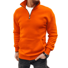 Dstreet Pánska mikina s kapucňou oranžová bx5669 S