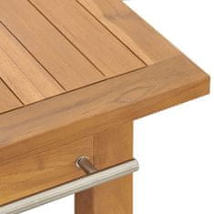 Vidaxl Kúpeľňová skrinka masívne tíkové drevo 132x45x75 cm