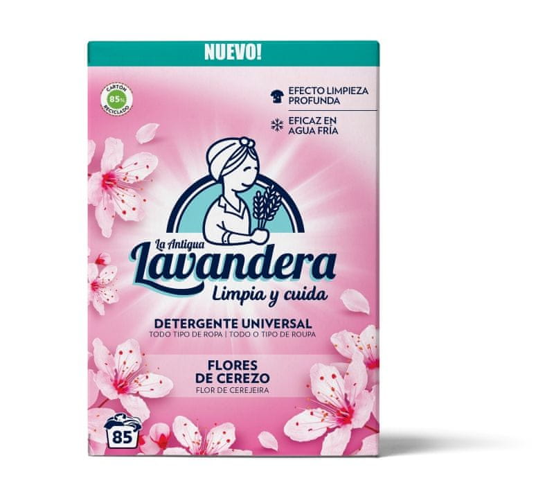 La Antigua Lavandera Prací prášek Třešňové květy 4,675Kg /85 PD