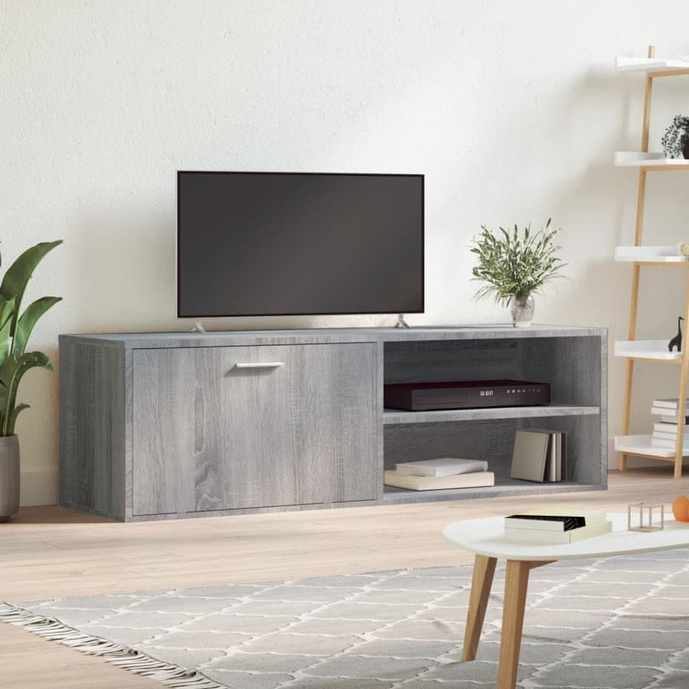 Vidaxl TV skrinka sivá sonoma 120x34x37 cm kompozitné drevo