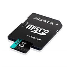 A-Data Pamäťová karta ADATA MicroSDXC 64GB AUSDX64GUI3V30SA2-RA1
