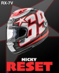 replika pretekárskej prilby RX-7V EVO Nicky Hayden Reset (matná)