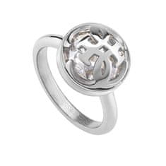 Guess Módny prsteň pre ženy 4G Logo Boule JUBR01397JWRH (Obvod 56 mm)