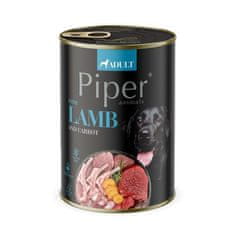 Piper ADULT 400g konzerva pre dospelých psov jahňa, mrkva a špenát