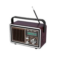 LTC Rádio prenosné GOLON RX-BT065 BROWN retro