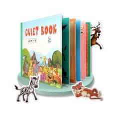 Netscroll Tichá kniha, ktorá podporuje všetky oblasti vývoja dieťaťa, QuietBook