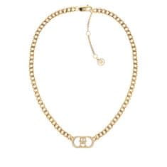 Tommy Hilfiger Luxusný pozlátený náhrdelník Monogram 2780894