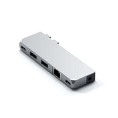 Satechi Pro Hub Mini - Rozbočovač pre Macbook Pro M1, M2, M3, Strieborná