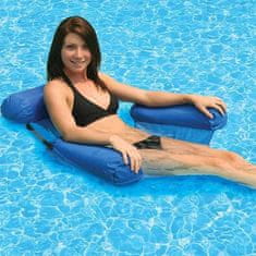 Netscroll Nafukovacie vodné kreslo, ideálne pre oddych vo vode, zatiaľ čo čítate alebo používate mobilný telefón. Poskytuje oporu hlave, ramenám a rukám, s pocitom úžasného plávania. CoolChair