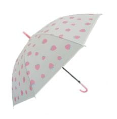 Tulimi Dětský holový deštník Jahoda - růžový, Tulimi