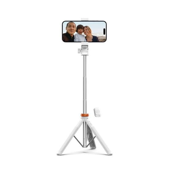 Tech-protect L03S bluetooth selfie tyč so statívom, biela