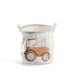 Zeller Detský úložný box, plátno, traktor, 30x30cm