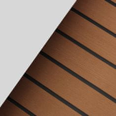 SONNENH 240*60*0,6 cm - Námornícky lepiaci palubný koberec - Teakové podlahové krytiny - Balkónové rohože - Záhradné rohože - Prateľné - Svetlohnedá