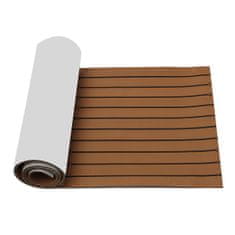 SONNENH 3 kusy - 240*60*0,6 cm - Námornícky lepiaci palubný koberec - Teakové podlahové krytiny - Balkónové koberce - Záhradné koberce - Prateľné - Svetlo hnedá