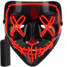 Malatec Desivá svietiaca maska - čierno-červená