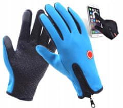 APT BQ19L Športové rukavice pre dotykové displeje, veľ. XL - modré