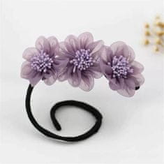 GFT Spona do vlasov kvety - fialová