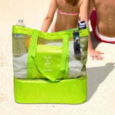GFT Plážová taška s termo priehradkou - zelená
