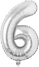 GFT balóniky čísla maxi strieborné - 6