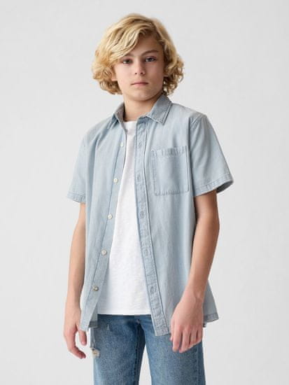 Gap Detská džínsová košeľa