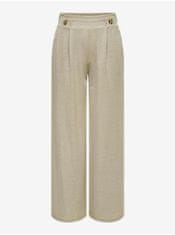 Jacqueline de Yong Béžové dámske široké nohavice JDY Birdie XL/32