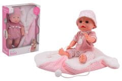 Johntoy Bábika Baby Rose deluxe 35 cm