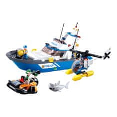 Sluban Polícia M38-B0657 Loď, vrtuľník a zlodej v člne