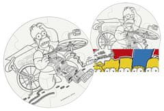 EFKO Vymaľuj si puzzle The Simpsons - kruh 9 dielikov