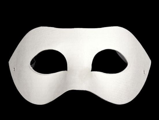 Karnevalová maska - škraboška na domaľovanie - biela