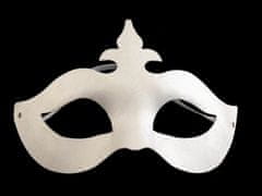 Karnevalová maska - škraboška na domaľovanie - biela