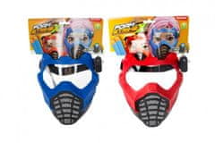Teddies Maska so svetlom plast 16x19cm na batérie 2 farby na karte karneval