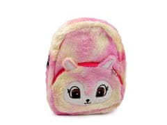 Detský batoh zvieratko plyšové 23x26 cm - ružová