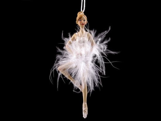 Dekorácia baletka na zavesenie - biela
