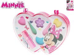 Disney Minnie sada krásy s očnými tieňmi + lesk na pery 7 ks v krabičke v tvare srdca