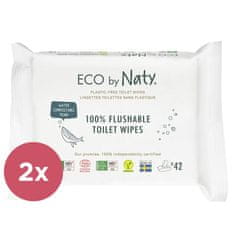 ECO by Naty 2x Obrúsky vlhčené toaletné Eco 42 ks