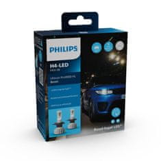 Philips Philips LED H4 12V 18W Ultinon Pro6000 Boost 5800K plus 300% homologácia 2ks 11342U60BX2