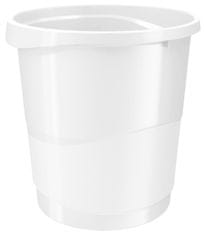 Esselte Odpadkový kôš VIVIDA - plastový, biely, objem 14 litrov