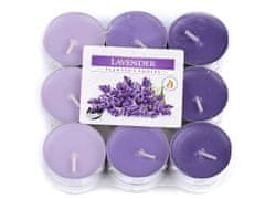 Čajové sviečky voňavé Ø4 cm - (Levandule) fialová lila