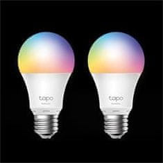 TP-LINK Smart Wi-Fi Light Bulb, Multicolor, 2-PackSPEC: E27, 220-240 V, Brightness 806 lm, Max Operation Power 8.7W, 1