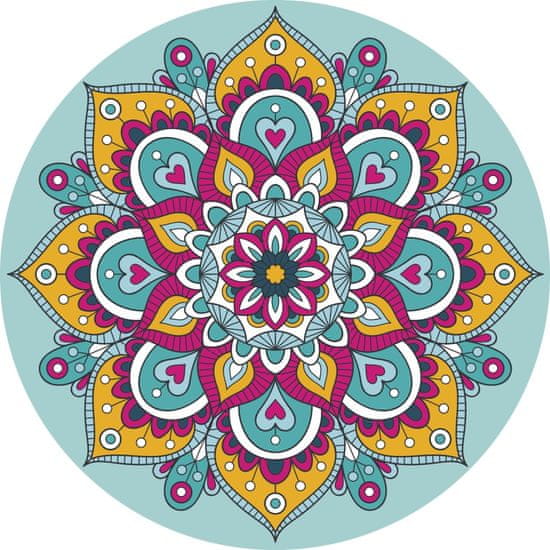 Grafix Diamantové maľovanie na ráme Mandala tyrkysová 30cm