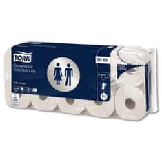 Tork Toaletný papier Premium - trojvrstvový, biely, 10 roliek