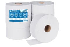 Jumbo Toaletný papier Primasoft - 2vrstvový, biely, 23 cm, 6 roliek