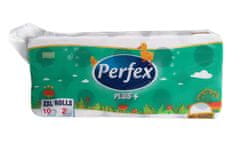 Toaletný papier Perfex - 2vrstvový, biely, 18 m, 10 roliek