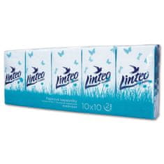 LINTEO Papierové vreckovky - Classic, 10 balíčkov