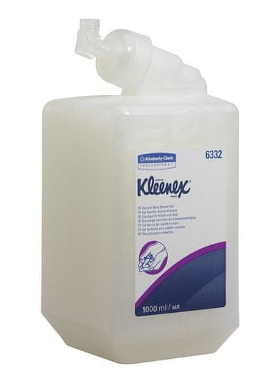 Kleenex Sprchový gél KC na vlasy a telo, biely, 1l